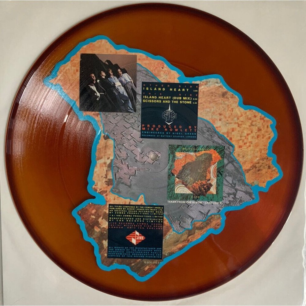 Comsat Angels Island Heart UK 12" Vinyl Picture Disc Jive Records S-51